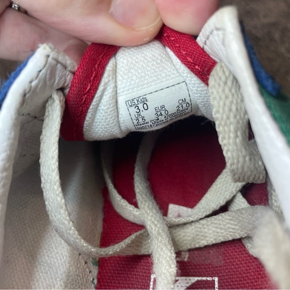 Vans Colorblock Sneakers Kids sz 3Y - Picture 6 of 6